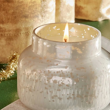 Volcano Scent Holiday Mercury Glass Candle