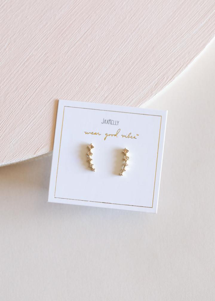 Champagne Crawler Earrings