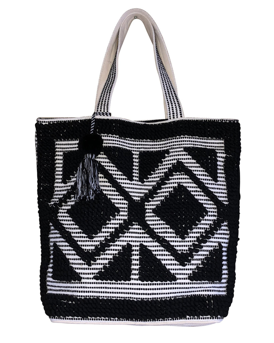 Black Double Diamond Tote