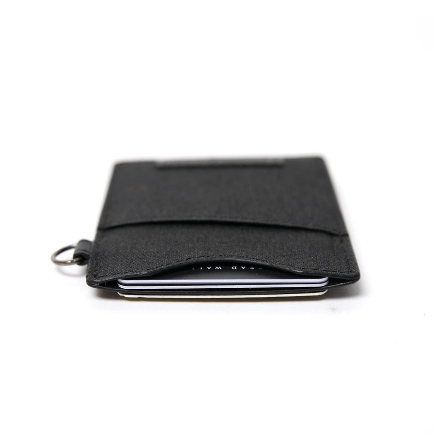 Thread Wallet- Vertical Card Holder BLACK