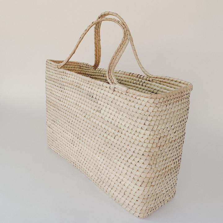 Magnolia Straw Market Tote