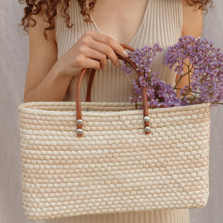 Juniper Straw Market Tote