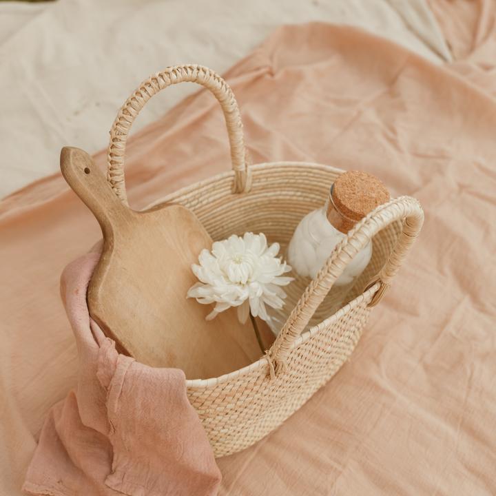 Sunset Straw Basket