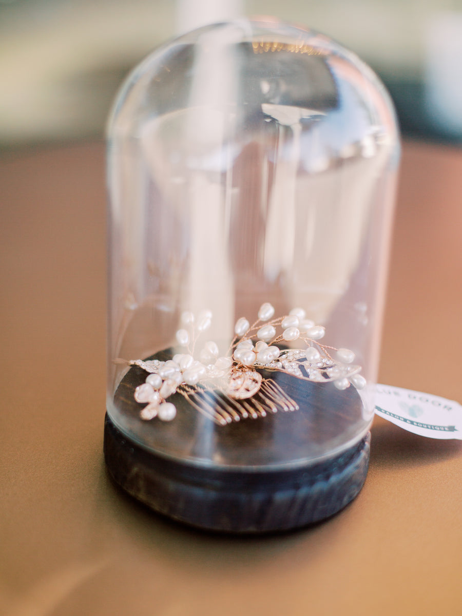 Rose Gold Bridal Comb