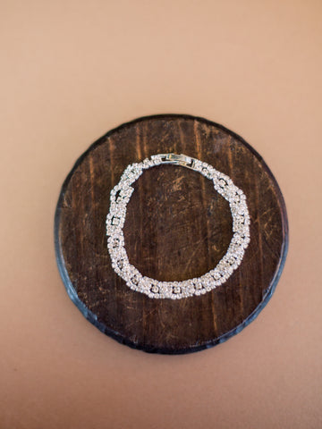 Silver Bridal Bracelet