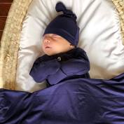 Swaddle blanket & hat bundle
